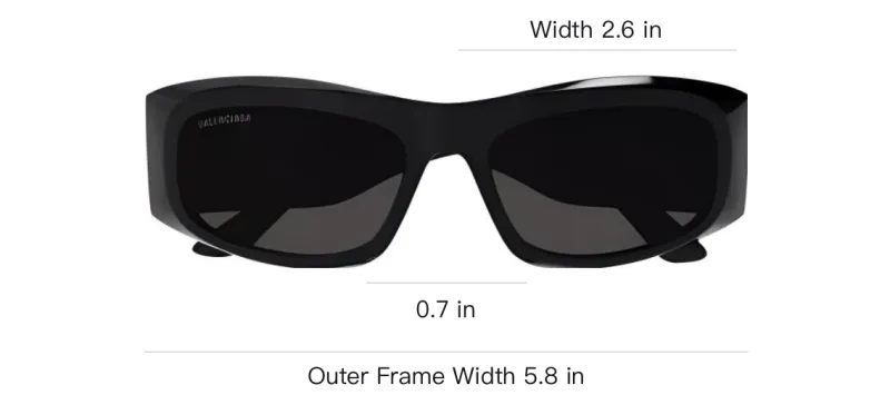 Balenciaga Rectangle Frame Sunglasses-3