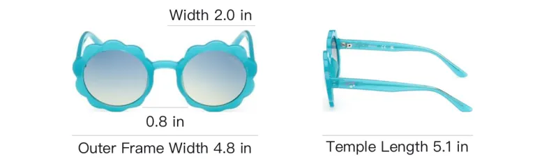 GUESS Acetate Irregular Shape Sunglasses Kids' Blue-3