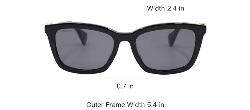 GUCCI Logo plaque Square frame Sunglasses-3