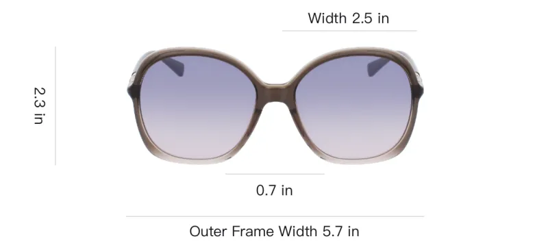 LONGCHAMP Irregular Shape Sunglasses Women's Black-2