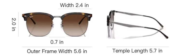 RayBan Injection Molded Square Sunglasses Men's Gray-3