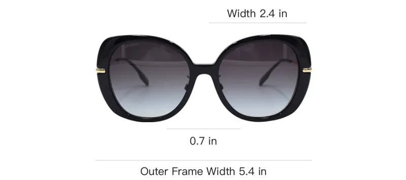 Burberry Plate Frame Butterfly Glasses Women's-3