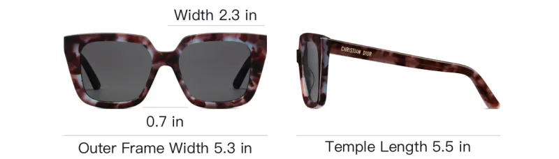 DIOR Square Frame Sunglasses-3