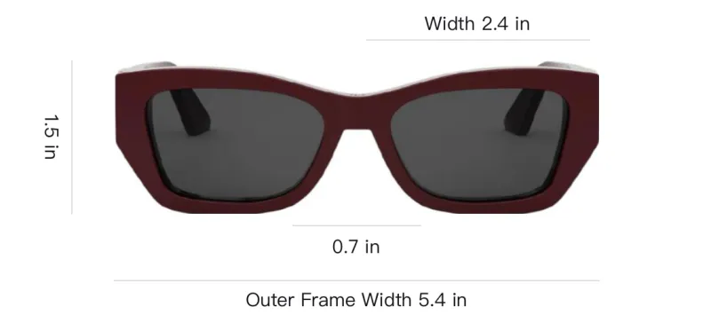 DIOR MissDIOR S1I Rectangular Frame Sunglasses-3