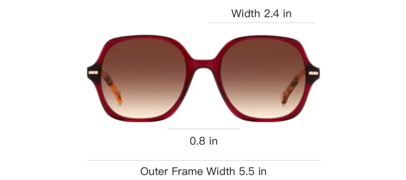 CarolinaHerrera Plastic Square Sunglasses Women's Brown-3