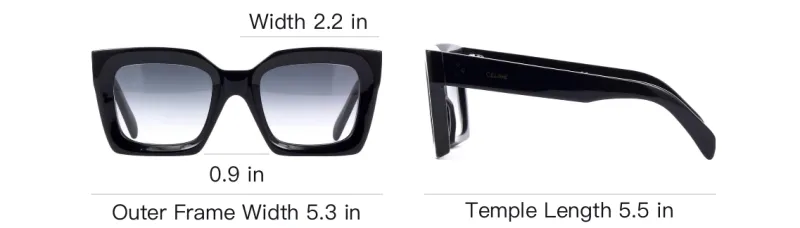 CELINE Square Frame Sunglasses-3