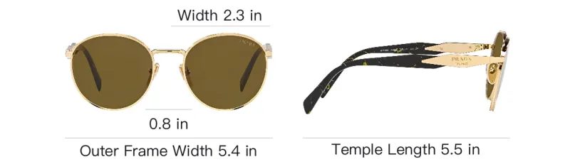 PRADA Round Frame Sunglasses-3