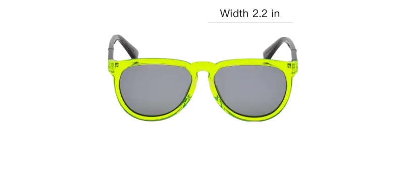 DIESEL Acetate Irregular Shape Sunglasses Kids' Yellow-5