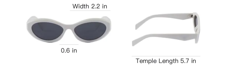 PRADA Symbole Oval-frame Sunglasses-3