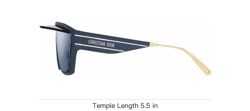 DIOR Irregular Shape Sunglasses Women's Blue-3