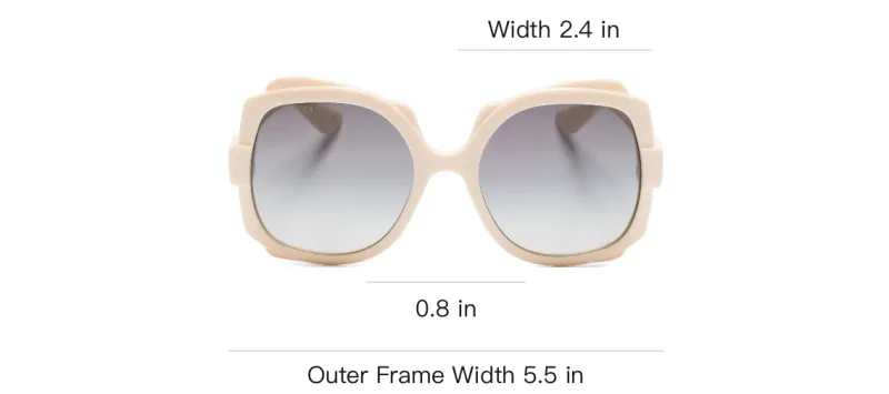 GUCCI Round Frame Injection Sunglasses-2