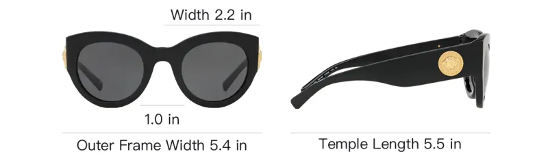 VERSACE Plate Frame Butterfly Sunglasses Unisex-3
