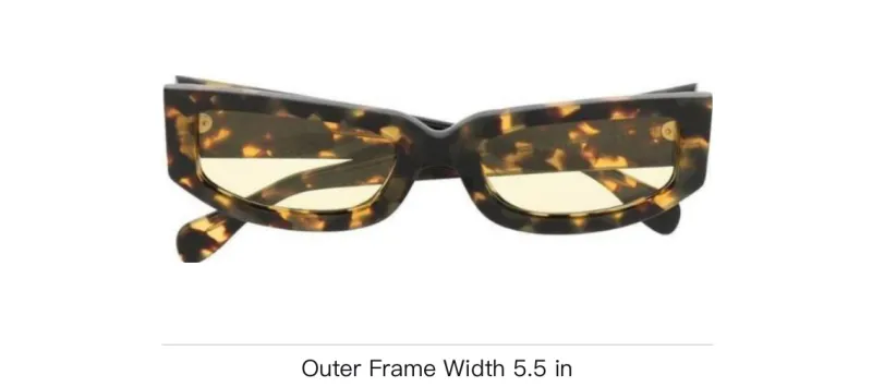 Sunnei Acrylic Irregular Shape Sunglasses Unisex Tortoiseshell-2