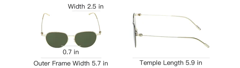 MONTBLANC Metal Oval Sunglasses Unisex Gold-3