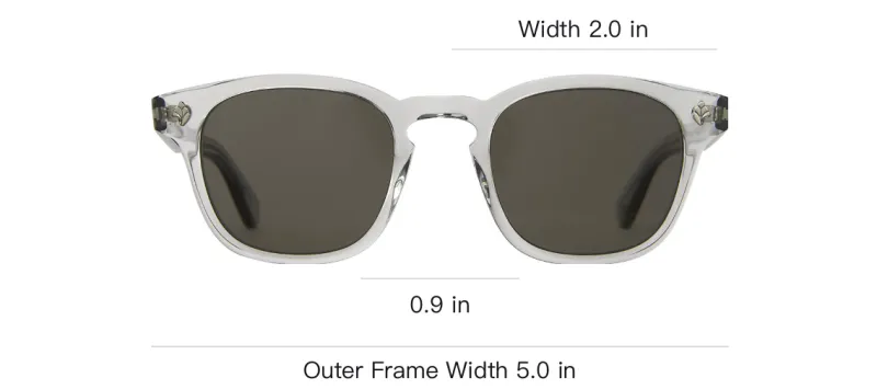 GARRETT LEIGHT Sunglasses Unisex Gray-2
