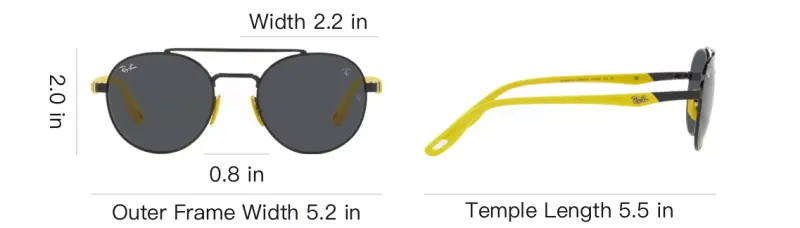 RayBan Metal Round Sunglasses Unisex Black-3