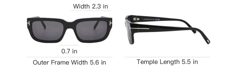 TOM FORD Rectangular Frame Sunglasses-3
