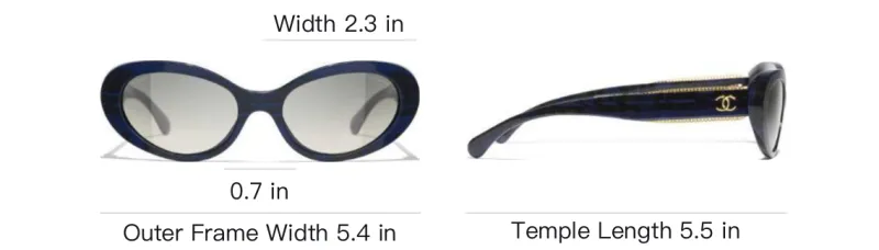 CHANEL Acetate Cat Eye Sunglasses Women's Black-4