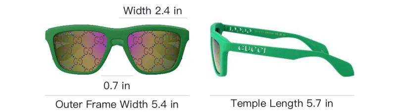 GUCCI Square Logo Frame Sunglasses-5