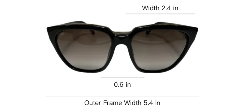 TOD'S Irregular Shape Sunglasses Men's Black-3