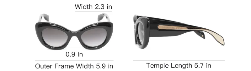 Alexander McQueen Cat Eye Frame Sunglasses-3