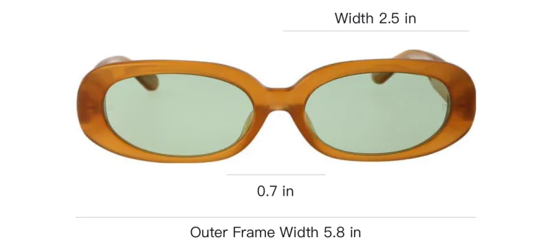 Linda Farrow X Rowen Rose Cara Oval Frame Sunglasses-3
