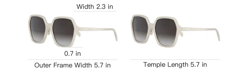 CELINE Sunglasses Women's Beige-1