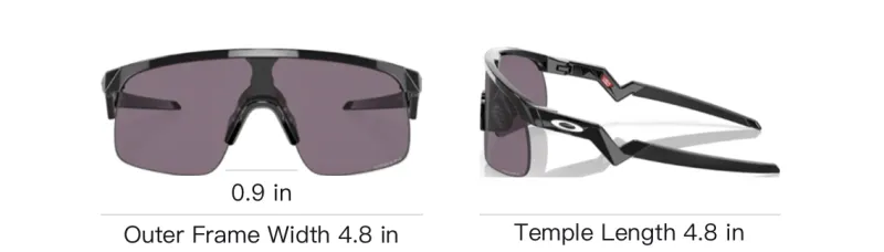 Oakley Acetate Irregular Shape Sunglasses Kids' Black-3
