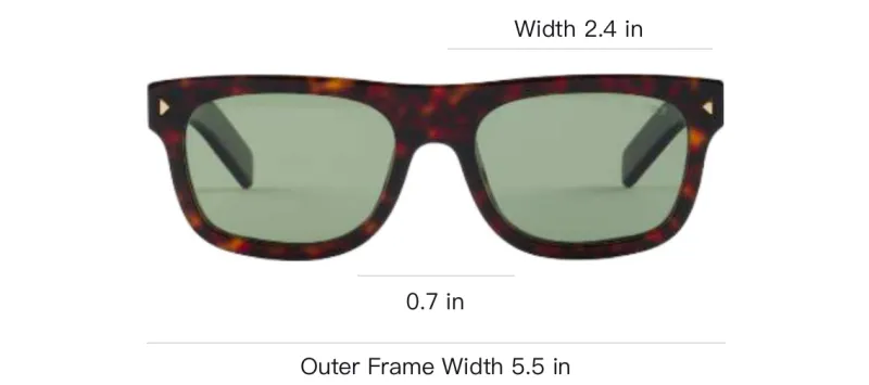 PRADA Acetate Metal Square Sunglasses Men's Black-3