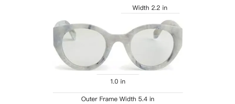 OFF WHITE Optical Style 41 Round Frame Glasses-2