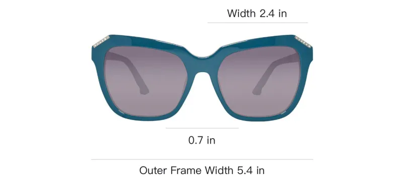 Swarovski Butterfly Sunglasses Women's Blue-3