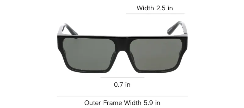 Linda Farrow Acetate Rectangular Sunglasses Women's Black-2