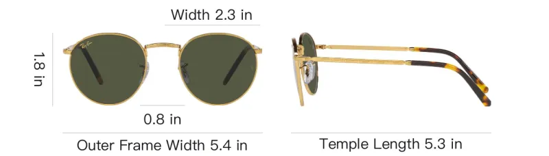 RayBan Round Frame Sunglasses-3