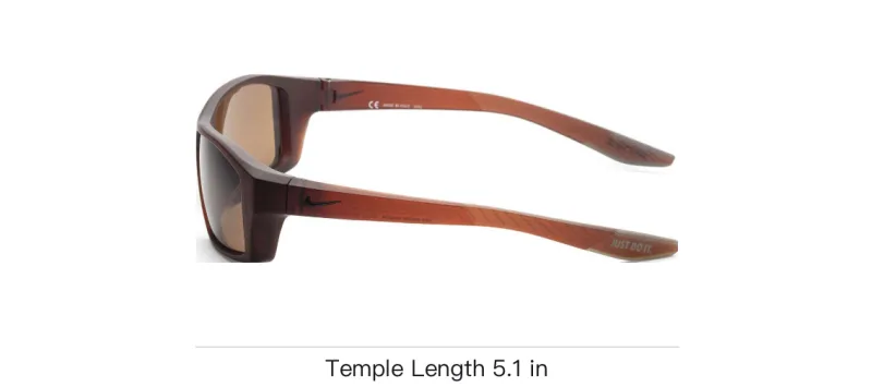 Nike Plastic Square Sunglasses Men's Brown-2