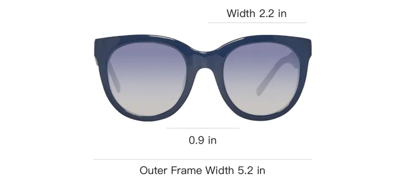 Swarovski Acetate Oval Sunglasses Women's Blue-3