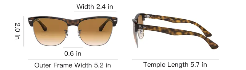 RayBan Plate Frame Square Sunglasses Unisex Tortoiseshell-3