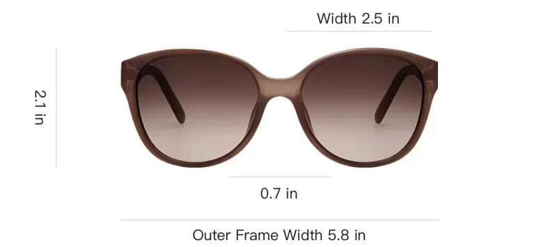 FERRAGAMO Plate Frame Oval Sunglasses Unisex Brown-3