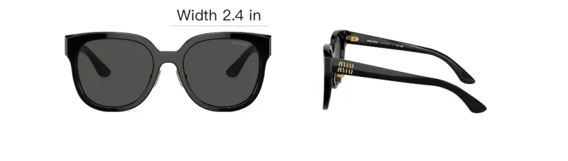 MIU MIU Eyewear Logo lettering D frame Sunglasses-6