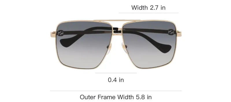 GUCCI Square frame Sunglasses-1