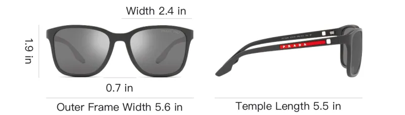 PRADA Linea Rossa Rectangular Sunglasses-5