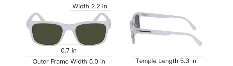 LACOSTE Bio Injection-Molded Square Sunglasses Kids' White-5