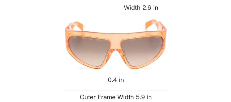 BALMAIN Shield frame Tinted Sunglasses-2