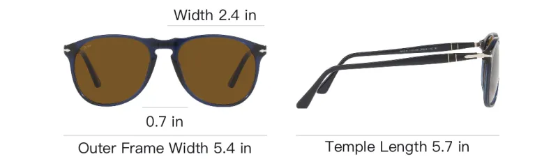 PERSOL Round frame Tinted Sunglasses-3