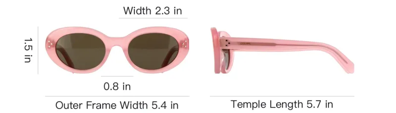 CELINE Acetate Cat Eye Sunglasses Women's Pink-3
