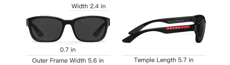 PRADA Linea Rosa Rectangle-frame Sunglasses-3