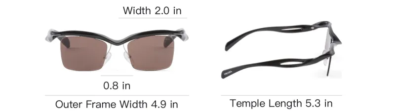 PRADA Square frame Sunglasses-3