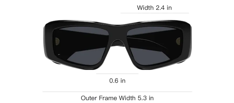 Chloe Acetate Square Sunglasses Unisex Black-2