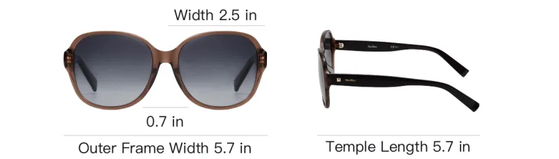 MaxMara Plate Frame Butterfly Sunglasses Women's Multicolor-4