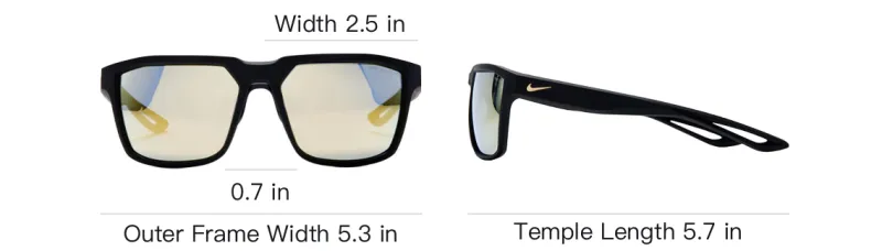 Nike Irregular Shape Sunglasses Unisex Black-4
