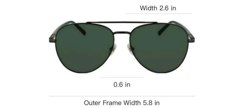 FERRAGAMO Alloy Plastic Metal Aviator Sunglasses Men's Black-3